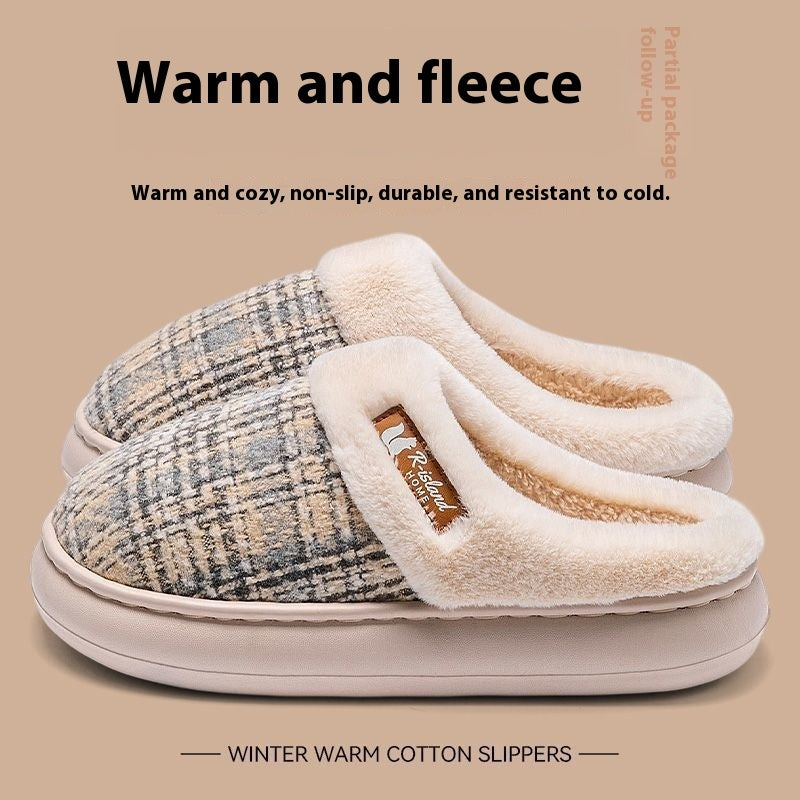 Unixex Warm Plush Winter Indoor Slippers
