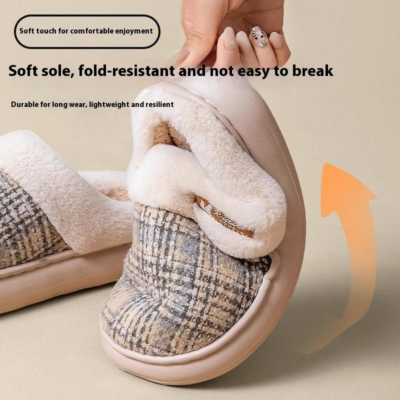 Unixex Warm Plush Winter Indoor Slippers
