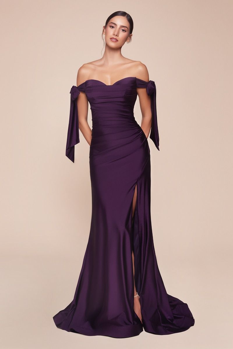 CD943C - CURVE FITTED STRETCH JERSEY DRESS