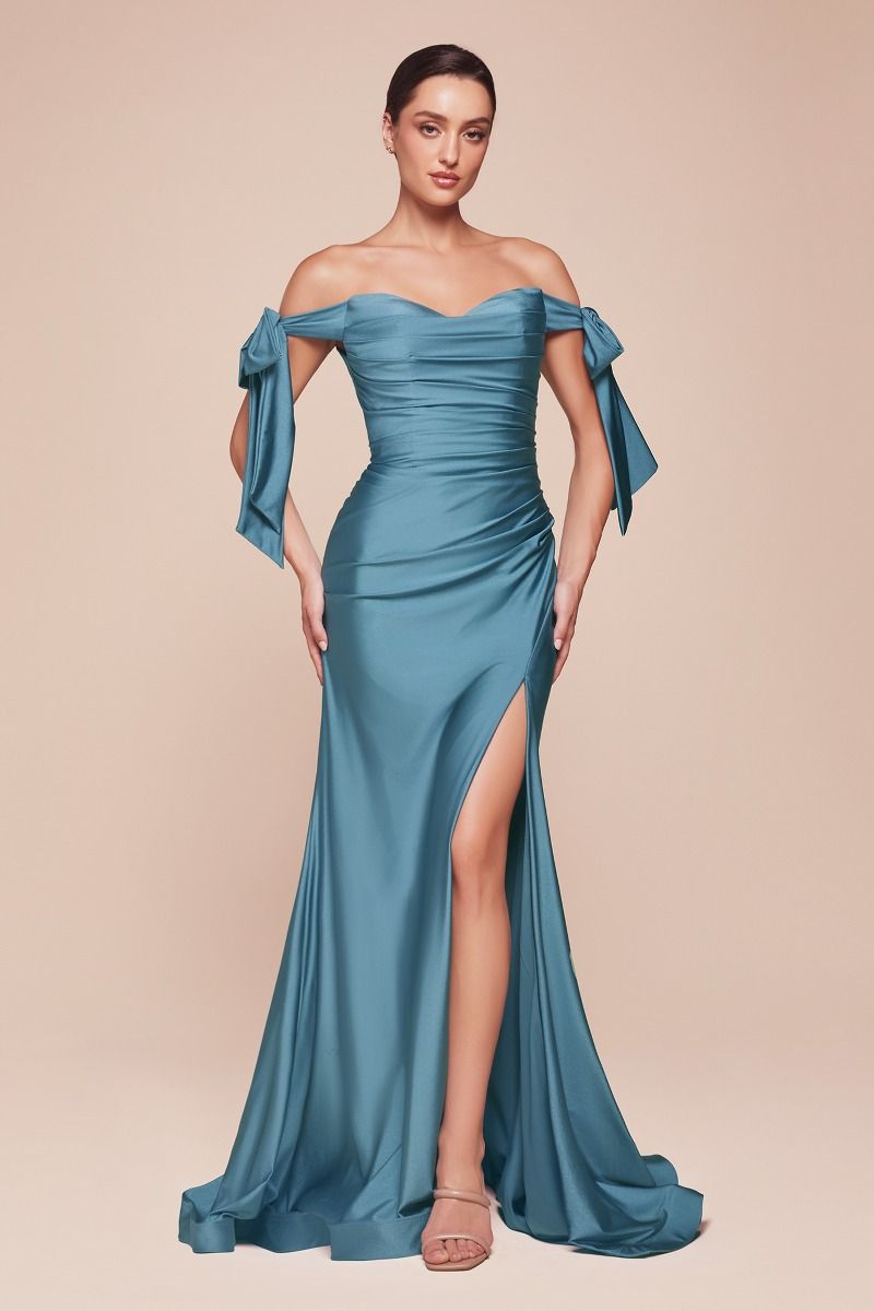 CD943C - CURVE FITTED STRETCH JERSEY DRESS