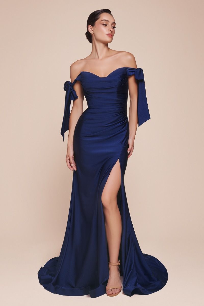 CD943C - CURVE FITTED STRETCH JERSEY DRESS