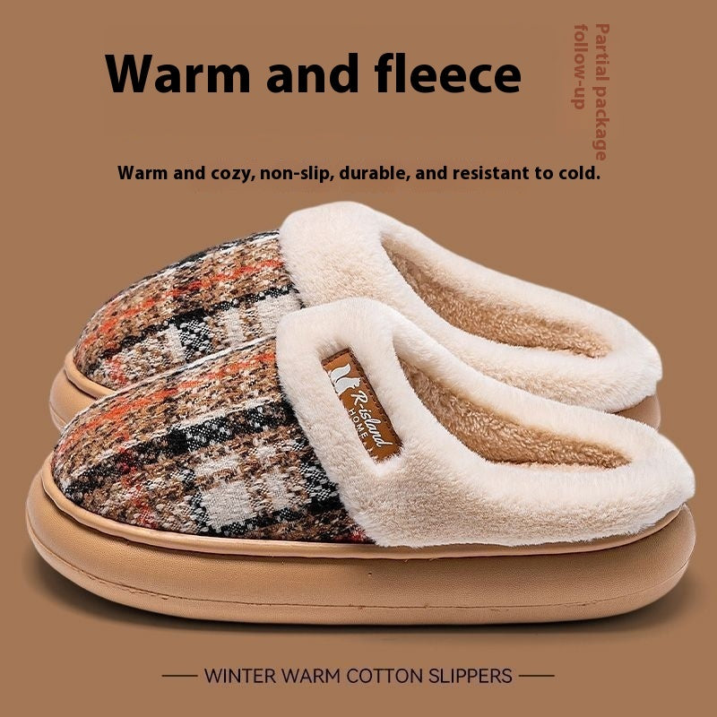 Unixex Warm Plush Winter Indoor Slippers
