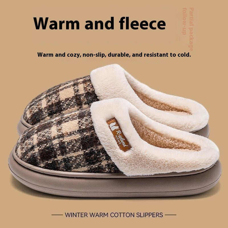 Unixex Warm Plush Winter Indoor Slippers