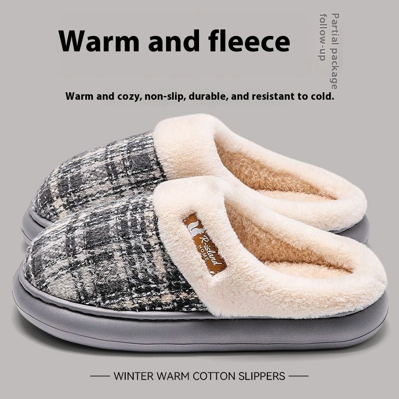 Unixex Warm Plush Winter Indoor Slippers