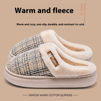 Unixex Warm Plush Winter Indoor Slippers