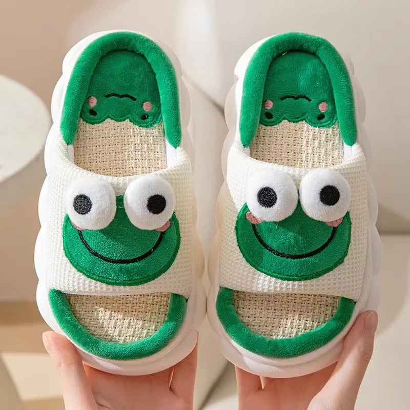 ANIMAL CHARACTER COTTON UNISEX HOUSE SLIPPER