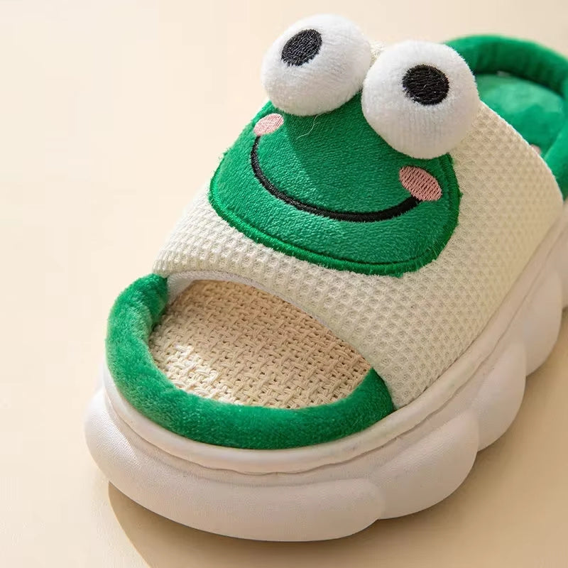 ANIMAL CHARACTER COTTON UNISEX HOUSE SLIPPER
